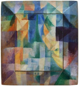 Robert Delaunay, Simultaneous Windows on the City, 1912, 46 x 40 cm, Hamburger Kunsthalle, an example of Abstract Cubism