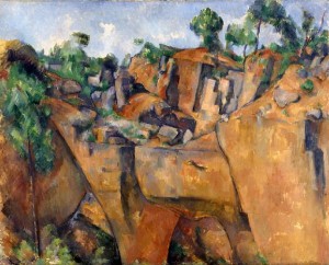 Paul Cezanne, Quarry Bibemus, 1898-1900, Museum Folkwang, Essen, Germany